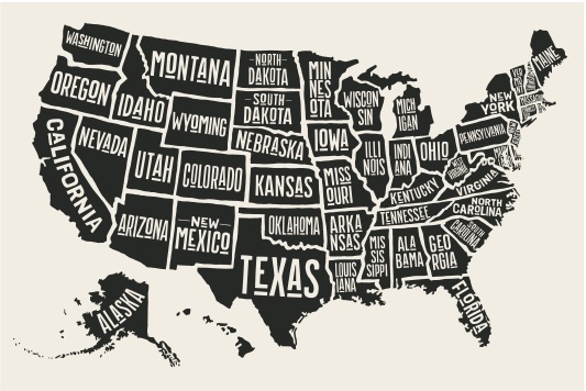 Map of the United States